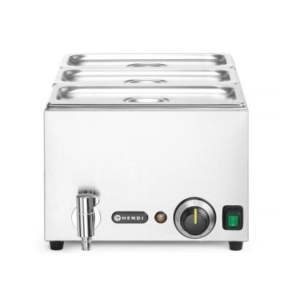 Sada Vodní lázeň s vypouštěcím kohoutkem Ranger, HENDI, GN (H)150mm, GN 1/1, 230V/1000W, 605x332x(H)242mm | 238868